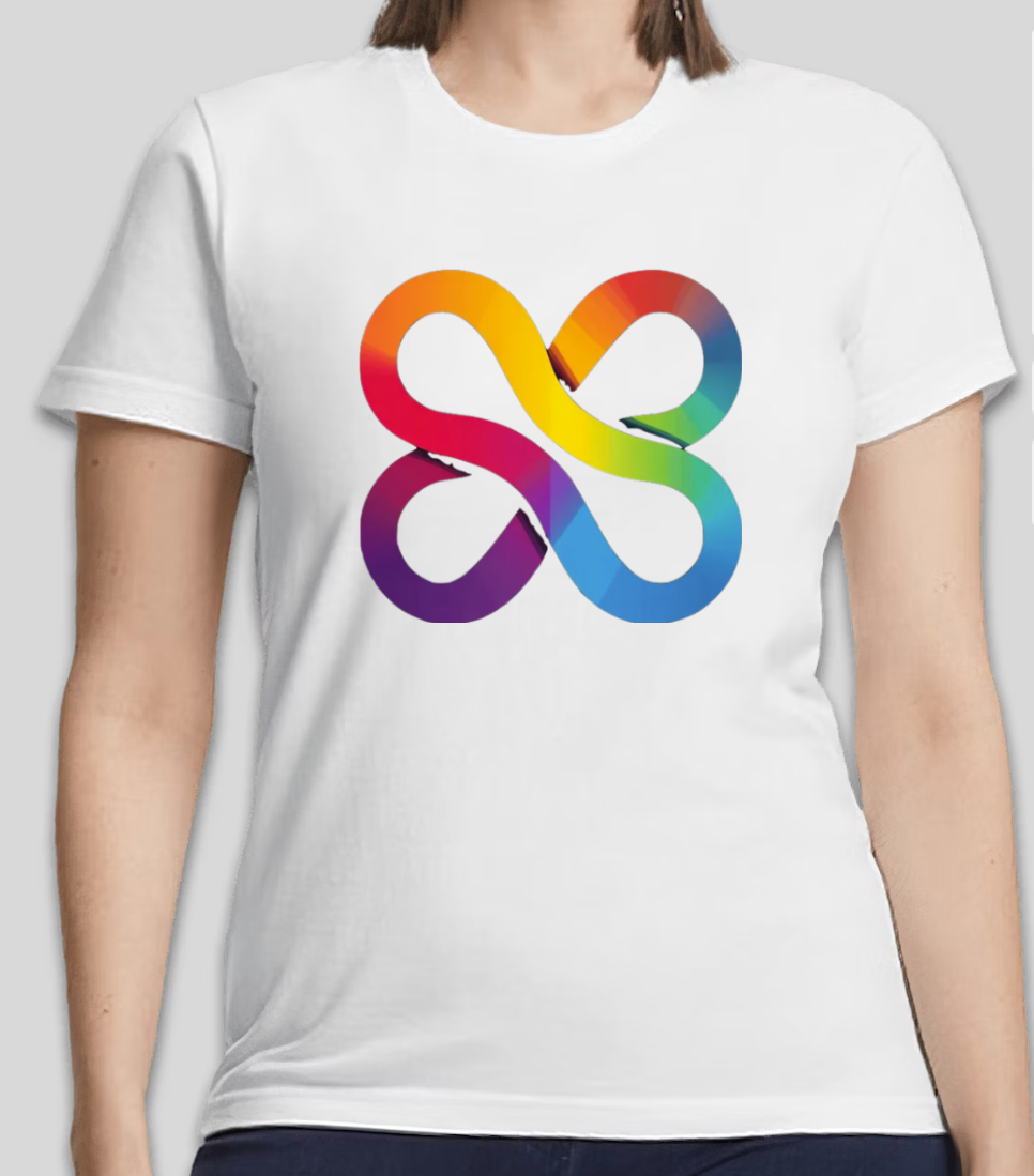 Rainbow Infinity Symbol Graphic T-Shirt | Vibrant & Stylish | Unisex Casual Tee