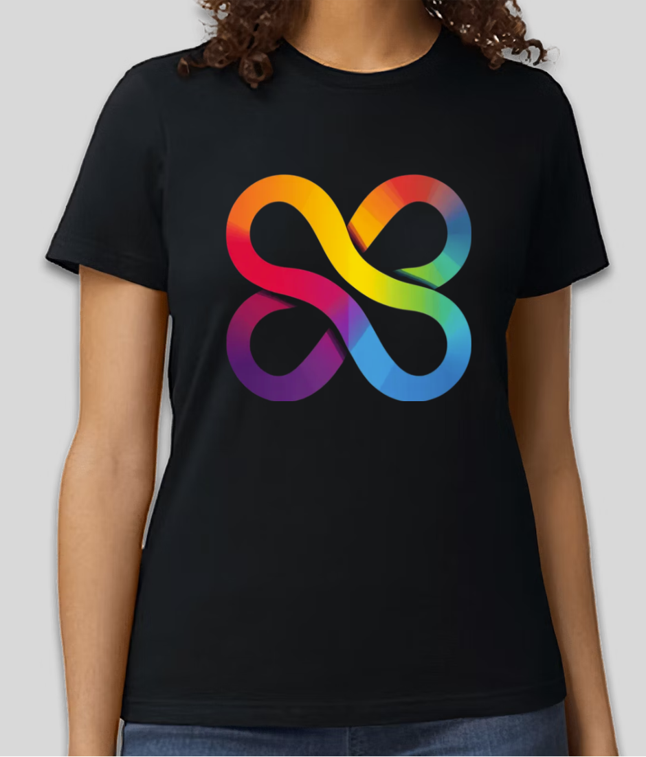 Rainbow Infinity Symbol Graphic T-Shirt | Vibrant & Stylish | Unisex Casual Tee