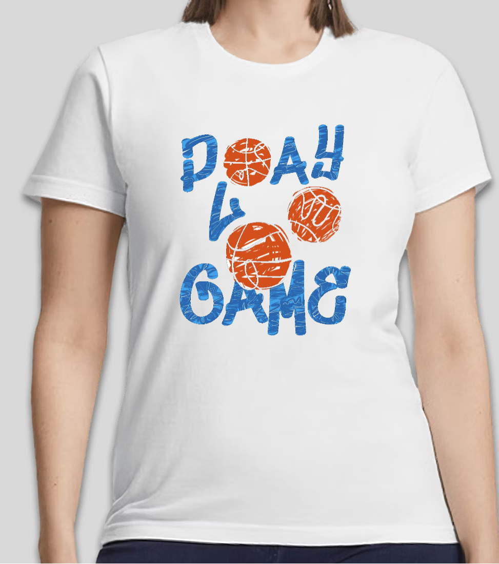 "Play The Game" Basketball Graphic T-Shirt | Sports Streetwear | Unisex Casual Tee