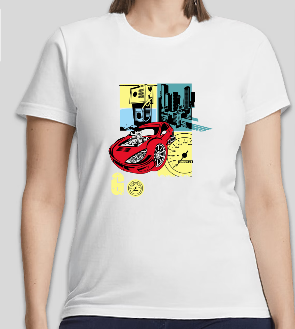 "Time is Short" Racing Car Graphic T-Shirt | Speed Enthusiast Streetwear | Unisex Casual Tee