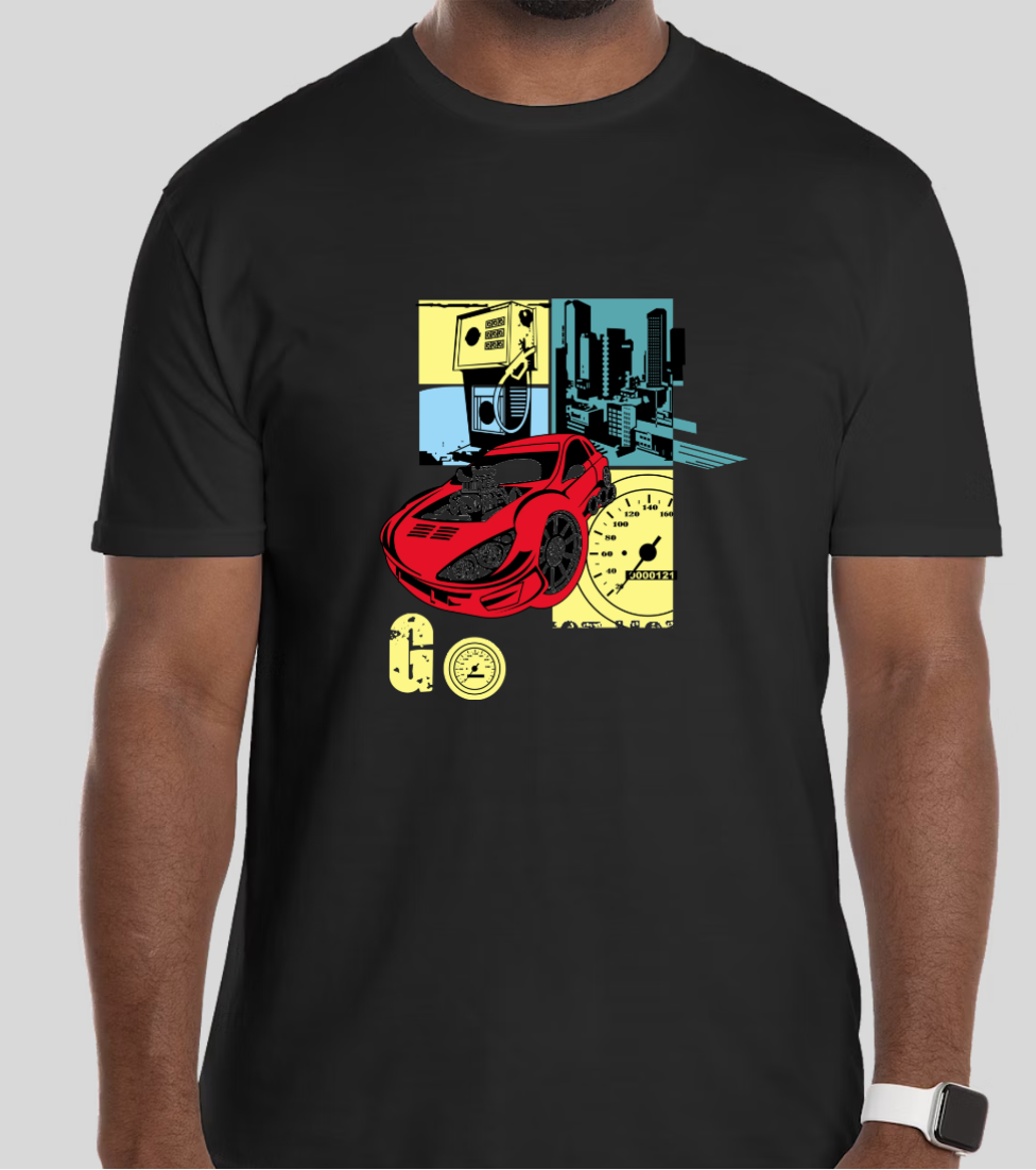 "Time is Short" Racing Car Graphic T-Shirt | Speed Enthusiast Streetwear | Unisex Casual Tee