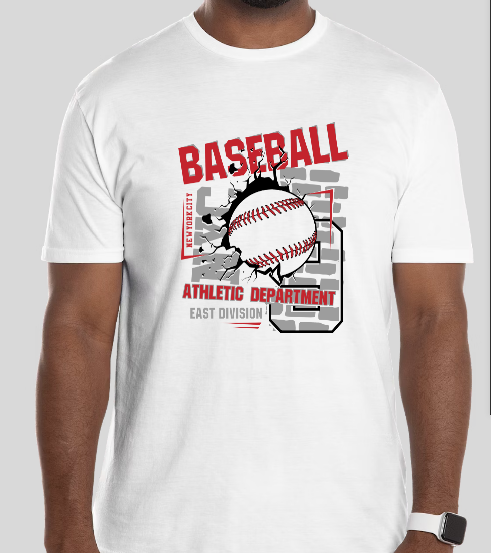 "Baseball Athletic Department" Sports Graphic T-Shirt | Classic Baseball Fan Apparel | Unisex Casual Tee