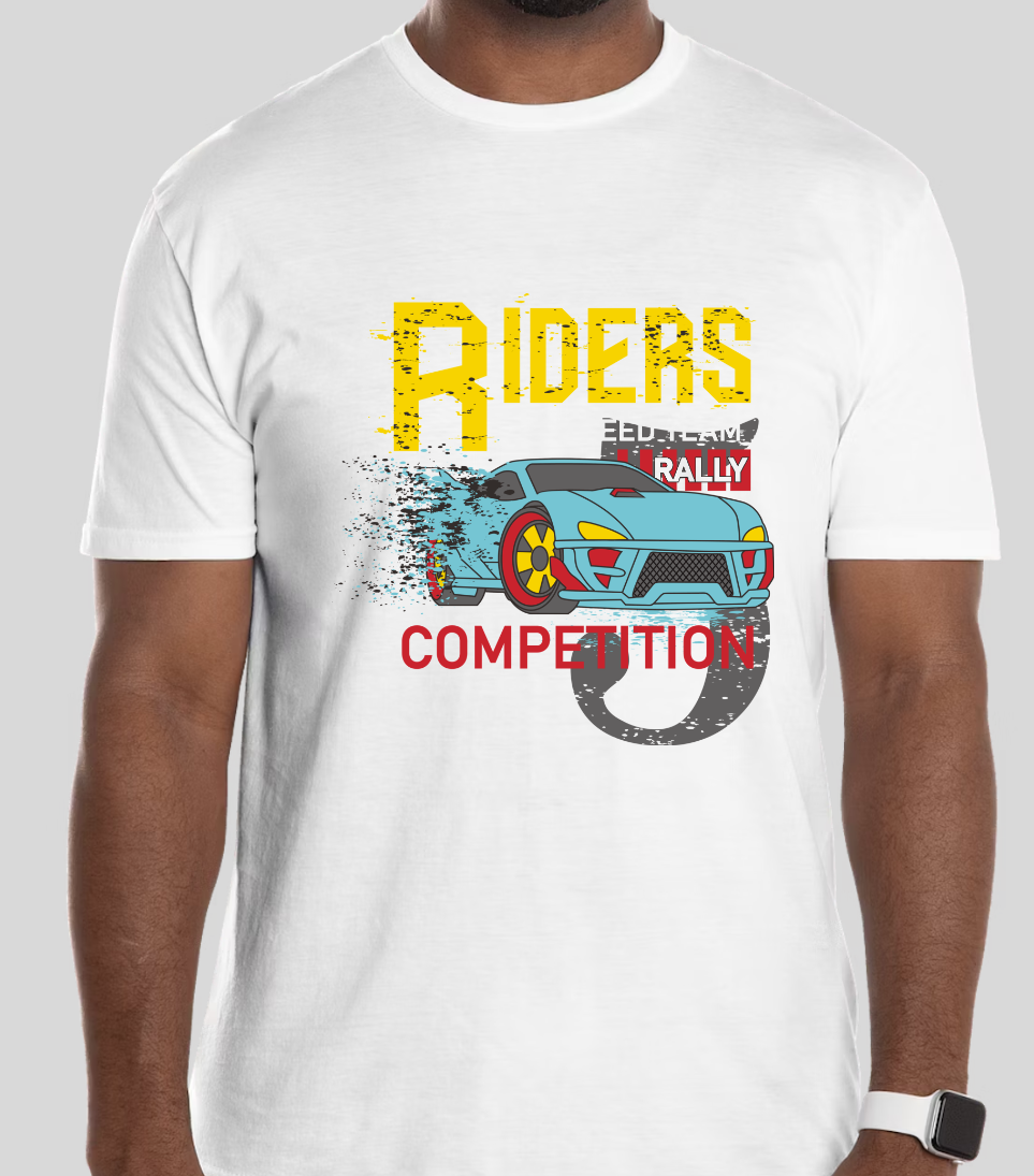 "Riders Competition" Racing Graphic T-Shirt | Speed Enthusiast Streetwear | Unisex Casual Tee