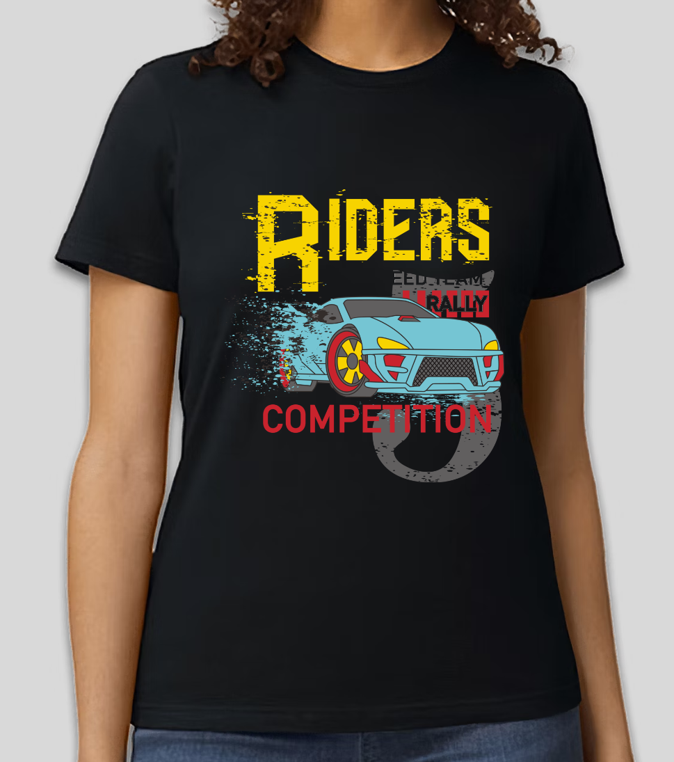 "Riders Competition" Racing Graphic T-Shirt | Speed Enthusiast Streetwear | Unisex Casual Tee