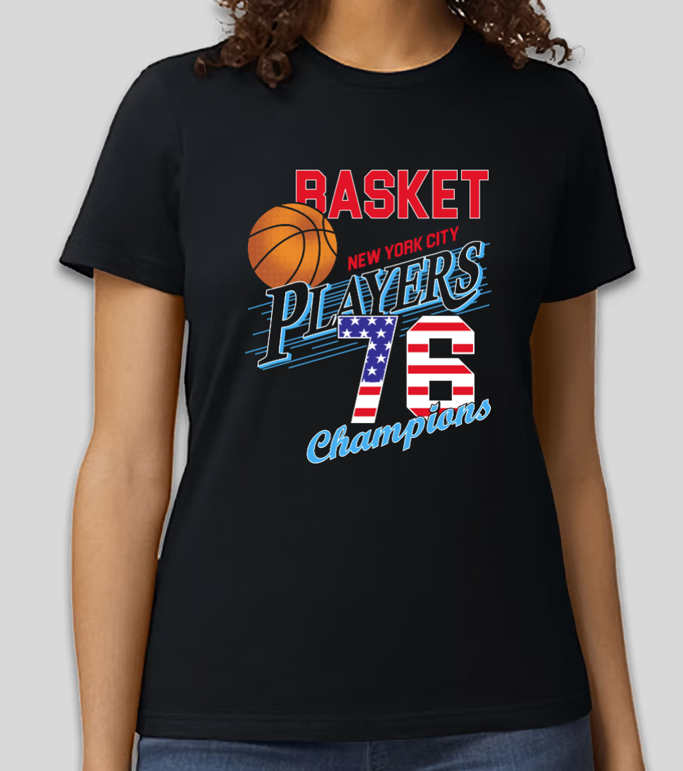 "NYC Basketball Champions" Graphic T-Shirt | Retro Sportswear | Unisex Casual Tee