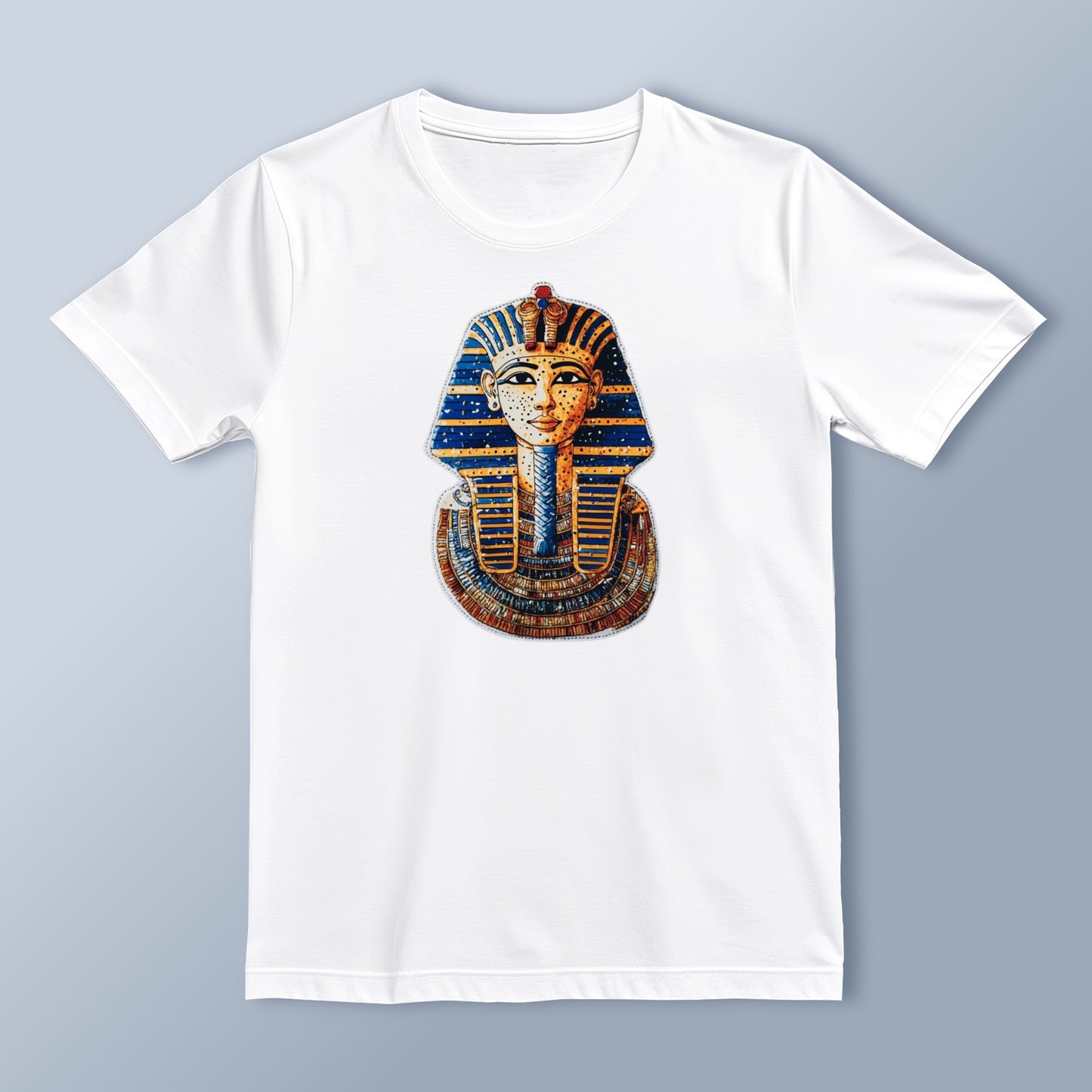 Egyptian Pharaoh Tutankhamun Graphic T-Shirt | Vintage Art Style | Casual Trendy Tee