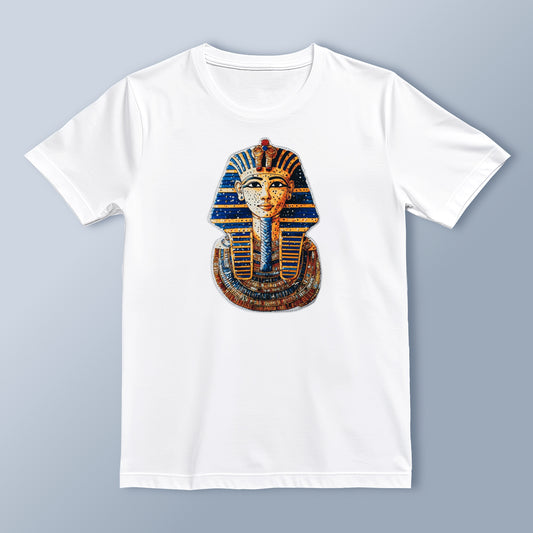 Egyptian Pharaoh Tutankhamun Graphic T-Shirt | Vintage Art Style | Casual Trendy Tee