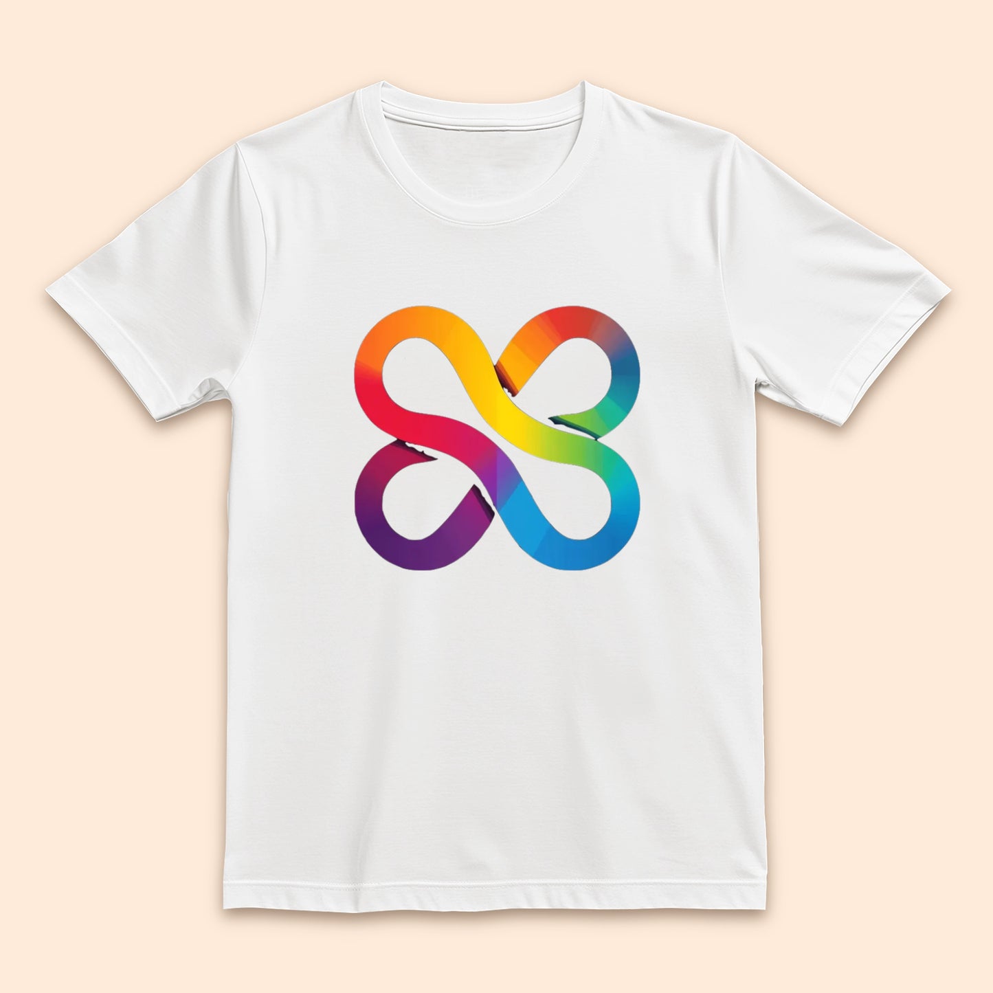 Rainbow Infinity Symbol Graphic T-Shirt | Vibrant & Stylish | Unisex Casual Tee