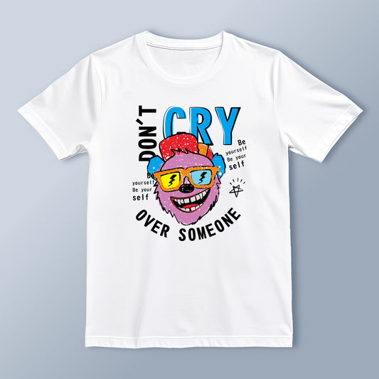 "Don't Cry Over Someone" Retro Funky T-Shirt | Positive Vibes | Unisex Casual Tee