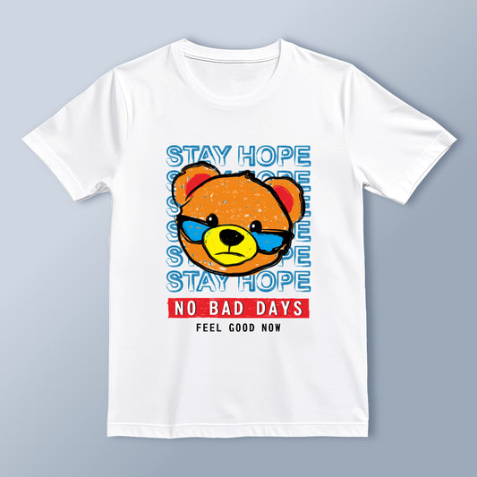 "No Bad Days" Positive Vibes Teddy Bear T-Shirt | Motivational Streetwear | Unisex Graphic Tee