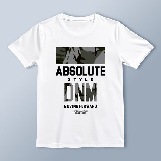 "Absolute Style DNM" Urban Streetwear T-Shirt | Camo Print Design | Unisex Casual Tee