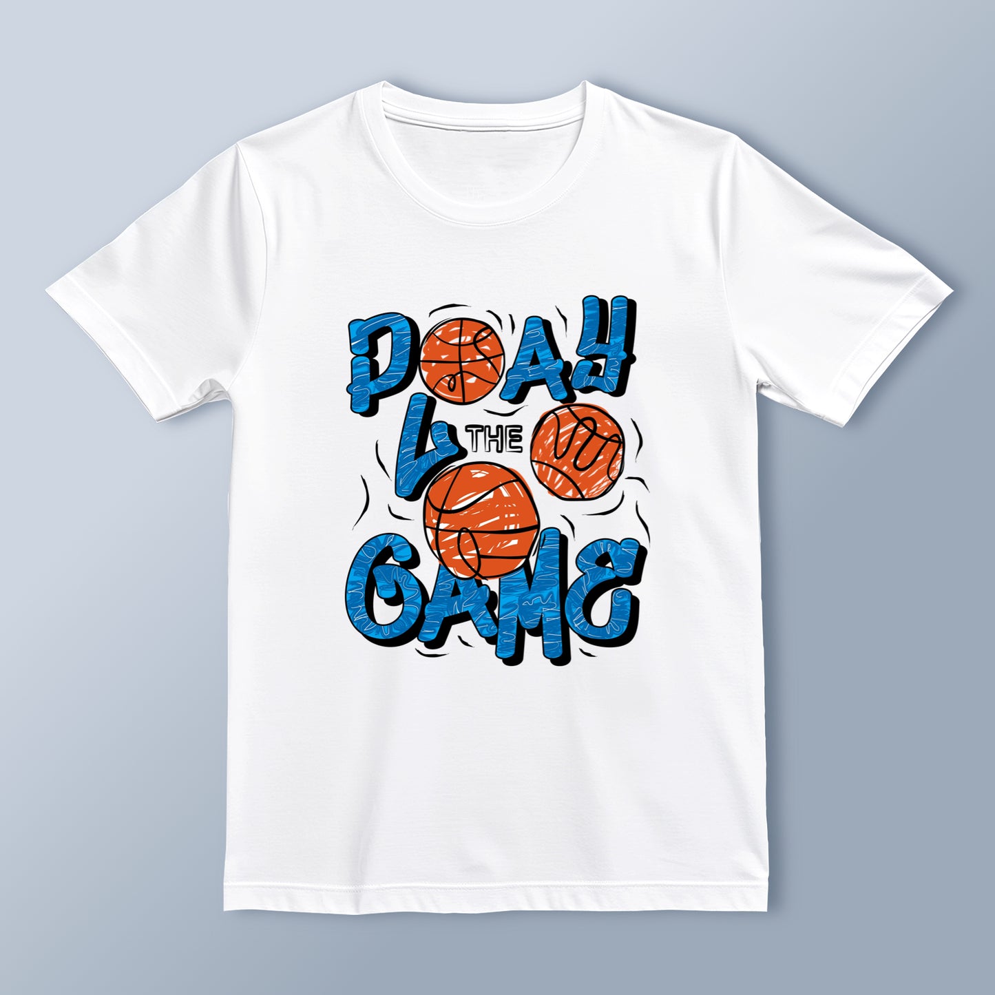 "Play The Game" Basketball Graphic T-Shirt | Sports Streetwear | Unisex Casual Tee