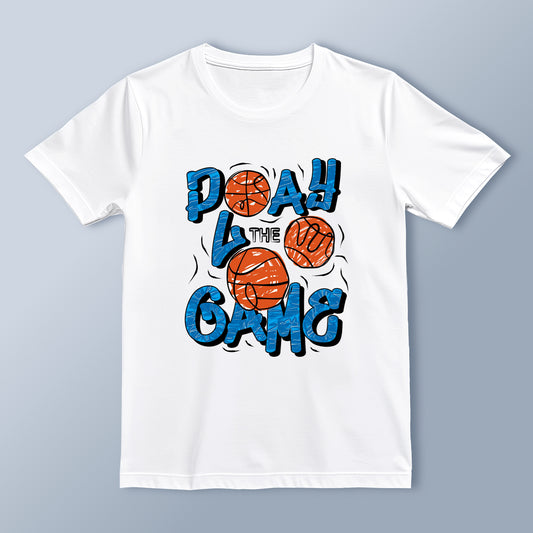 "Play The Game" Basketball Graphic T-Shirt | Sports Streetwear | Unisex Casual Tee