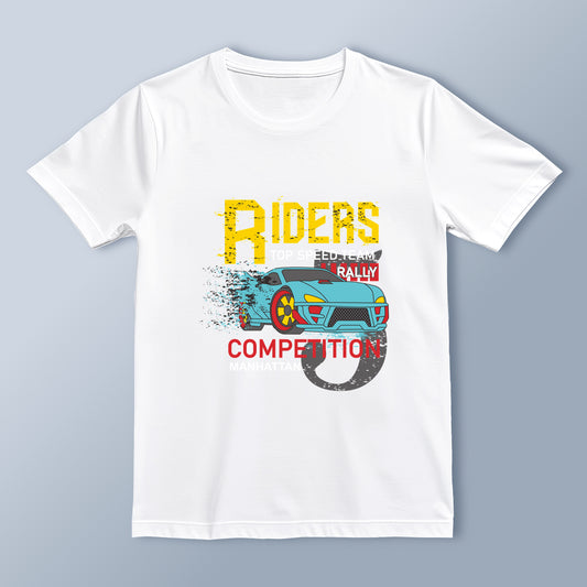"Riders Competition" Racing Graphic T-Shirt | Speed Enthusiast Streetwear | Unisex Casual Tee